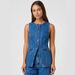 2025 Spring Summer New Independent Station European And American Fashion Sleeveless High Waist Loose Denim Shorts_ecoleips.com