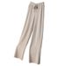 Aria Basics 2025 Autumn Winter New Wide-Leg Loose Plus Size Casual High-Waist Thickened Knitted Pants For Women_ecoleips.com