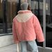 girl Girl Girl Cross-Border Foreign Trade Reversible Stamen Pattern Cotton Jacket Warm Fashion Winter Coat For Women Commuting Daily_ecoleips.com