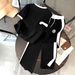 Casual Comfort Printed Short-Sleeve Top & Wide-Leg Pants Set (Black/White, S-XL) – Breathable Loungewear For Women_ecoleips.com