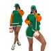 Women's Sports Set E Color Block Long Sleeve Short Knitted Casual Outfit For Women_ecoleips.com