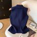 Women's Knitted Sleeveless Vest High-End Elegant Top French Chic Style Summer New Fashion_ecoleips.com