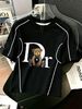 Women's Color-blocked 3D Printed T-shirt With Bear And Letter Patterns - A Trendy And Popular Style This Year._ecoleips.com