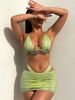 Luan Guo 223 New European And American Style Swimsuit Sexy Shimmer Fabric Three-Piece Bikini Cross-Border Swimwear_ecoleips.com