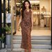 Women's Sexy Leopard Print Halter Backless Lace Up Flowy Maxi Dress – Spring Resort Gown_ecoleips.com