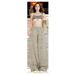 Wholesale American Retro High-waisted Loose Wide-leg Pants With Tie-dye Print, Niche Design Straight-leg Jeans For Women_ecoleips.com
