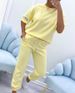 Women's Fashion Casual Suit Set Offset Printed Summer Pant Sets_ecoleips.com