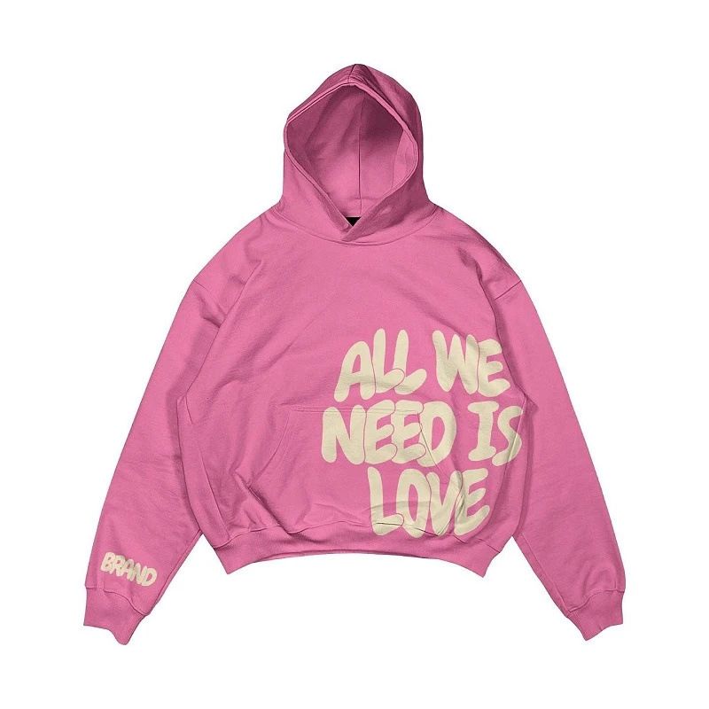 Personalized Letter 3D Print Hoodie Trendy Sweatshirt Jacket for Men And Women Loose Fit European And American Style Cross Border Wholesale 2025Y2K_ecoleips.com