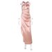 Crisscross Halter Cutout Slit Maxi Dress – Sexy A-Line Evening Gown (Champagne Pink, XS-L, Stretchy & Breathable For Parties & Vacations)_ecoleips.com