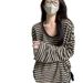Autumn Lazy Wind Striped Long Sleeve Sunscreen T-Shirt Women's Summer U-Neck Loose Top Wholesale_ecoleips.com