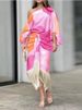 K New Printed Lantern Sleeves Loose Top With Tassel Hem Skirt, Two Pieces_ecoleips.com