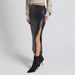 Women's Clothing Women's High Waist PU Leather Pencil Skirt With Side Slit & Zipper Detail, Elegant Bodycon Midi Skirt For Office & Night Out_ecoleips.com