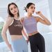 New Cross-border High-intensity Shockproof Vest Women, Color-blocking Yoga Bra With Racerback Design, Sports Underwear_ecoleips.com
