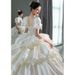 2025 New Style Bridal Gown: French Sat Ma Weddg Dress, Vtage Elegant, Luxurious, For Petite Women, With Long_ecoleips.com
