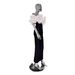 Elegant Black Bandage Evening Gown off the Shoulder Independent Design Three Dimensional Floral Embellishment Sexy Women's Dress_ecoleips.com