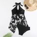 Elegant Halter Neck Bikini Set With Skirt – Floral Lace-Up Swimwear (Modest & Sexy For Beach & Pool)_ecoleips.com
