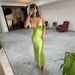 Summer New Style Sexy V Neck Lace Camisole Dress Cross Border European American Style 2025_ecoleips.com