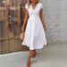 Elegant V-Neck Lace Blouse For Women - Floral Embroidery Party Dress, Wedding Guest Outfit, Romantic Date Night Top_ecoleips.com