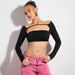 Voya 2026 Spring/Summer New Foreign Trade Women's Clothing European And American Sexy Style T-Shirt Ultra-Short_ecoleips.com