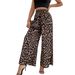 Women's INS Trendy Leopard Print Casual Wide Leg Pants Elastic Waist Loose Fit Bottoms_ecoleips.com