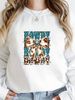 Cute Animal Print Cotton Sweatshirt For Girls - Soft Round Neck Pullover With Cartoon Panda Graphic, Oversized Streetwear Spring Fashion Top_ecoleips.com