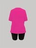 Summer Women's Casual Fashion Kenough Letter Print Loose T-shirt+shorts Two-piece Sportswear Suitable For Daily Wear-61_ecoleips.com
