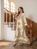 Muslim Dress Round Neck Printed Embellished Beads A-Line Robe Ethnic Style, Long Sleeve Loose-Fitting Elegant All Seasons_ecoleips.com
