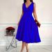Women's Clothing Sleeveless V Neck Vest Fashion Casual Dress Evening Dress_ecoleips.com