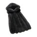 Faux Fox Fur Vest Women's Fashion Hooded Long Coat Winter Warm Elegant Outerwear (White, Pink, Black, Beige, Light Grey, Red, Blue, Rose, Camel)_ecoleips.com