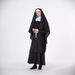Halloween Nun Cosplay Dress Middle Eastern Arab Black Robe Adult Costume For Masquerade Performance_ecoleips.com