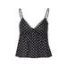 Women's Thin Lace Trimmed Camisole Fashionable Printed Vest Spring Summer Tank Top Regular Fit Polyester Hot Girl Style_ecoleips.com