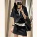 Plus Size 150kg High Waist Skirt For Women Summer Fat MM Casual Slimming Two-Piece Set_ecoleips.com