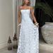 European And American Women's Fashion Export Wholesale Jacquard Sexy Slim Strap Backless Tie Design Long Dress_ecoleips.com