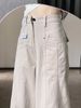 American Fashion Brand Vibe Workwear Jeans Women's New Loose High Waisted Versatile Straight Wide Leg Long Pants_ecoleips.com