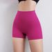 Women’s Clothing Nude Seamless Three Point Yoga Pants Without Underwear Graphene Antibacterial High Elastic Fitness Shorts Running Peach Pants_ecoleips.com