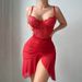 New Black Lingerie Set Sexy See through Lace Nightgown Long Skirt with Slit Bodycon Sleep & Lounge Women's Clothing_ecoleips.com