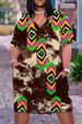Sexy Maxi African Women Dress Elegant Loose V-Neck Short Sleeve Beach Sundress Party Evening Dresses Ladies_ecoleips.com