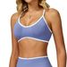 Women's Clothing Color Block Edge Seamless Sports Bra Open Back Running Yoga Top Women's Fitness Clothing 9245_ecoleips.com