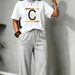 Luxury Gold Letter Print Matching Set Women's Casual Wear Comfortable plus Size Fit Unisex Couple's Pant Set_ecoleips.com