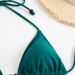 Women's Solid Color Strappy Two-Piece Swimsuit Sexy Playful Fair Skin Brightening Bikini Set_ecoleips.com