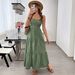 Women's Backless Halter Top Cake Dress Big Bow Waist Cinching European And American Style Export Clothing_ecoleips.com
