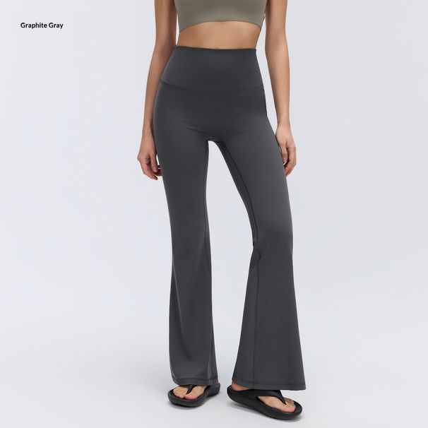 High Waisted, Slimming, Slightly Flared Yoga Pants For Women, Hip Lifting, Slimming, Stretchy, Suitable For Pilates Workouts, Fitness Pants D26017_ecoleips.com