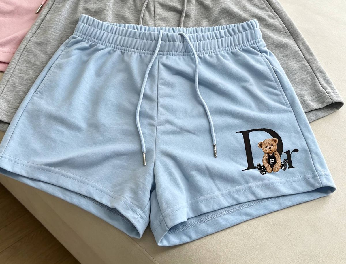 Women's DR Bear Sports Shorts 2026 Loose Breathable Casual Fit Style Hot Selling Factory Direct_ecoleips.com