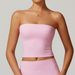 Women's Clothing Strapless Tube Top Sexy Beautiful Back Sports Underwear Female Shockproof Quick Drying Fitness Yoga Top_ecoleips.com