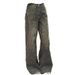 Retro Heavyweight Denim Jeans Rhinestone Patchwork For Women Sparkly Floor-Length Pants Stylish Girls Summer Fashion_ecoleips.com