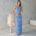 Women's Spring/Summer Sleeveless Chiffon Two Piece Set Elastic Waist Loose Dress For Vacation INS New Collection_ecoleips.com