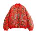 girl TAOP&ZA Spring New Women's Loose Round Neck Long Sleeve Northeast Jacket Coat Floral Middle Eastern Color Cotton_ecoleips.com