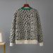 Women's Leopard Print Double Layer Jacquard Color Blocking Pullover Knit Base Sweater Thick Autumn Winter European American Style Loose Fit_ecoleips.com