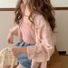 Women's Unique Design Back Slit Long Sleeved Shirt Loose Fit Solid Color Summer Style Outerwear Sun Protection Top_ecoleips.com