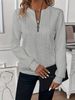 Women's Pullover Casual Zipper Sweatshirt Bulk Discount_ecoleips.com